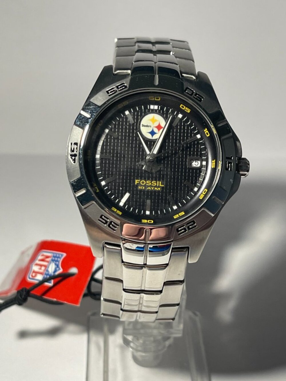 Pittsburgh Steelers NFL Stainless-Steel Watch by Fossil NEW (RARE)